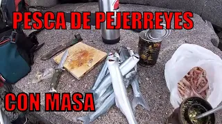 PESCA DE PEJERREYES CON MASA INCREIBLE NO COMPRES MAS CARNADA