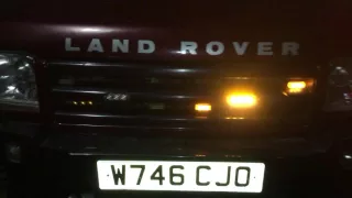 Land Rover Discovery 2 TD5 night time strobe lights