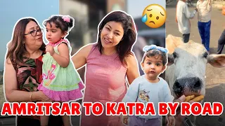 Road travel to Katra … | Road blocks| Cow feeding | HINDI | Debina Decodes |