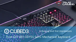 GXT 881 ODYSS Semi-Mechanical Keyboard | Unboxing Video and In-Depth Look / Analysis