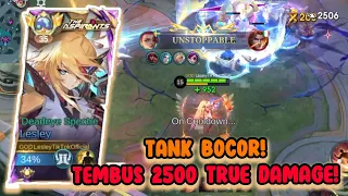 1 Hit 2500! Tank Lawan Kewalahan! + Exp Kita Nana😭 SUPER SABAR!  |  Top Global Lesley Build Tersakit