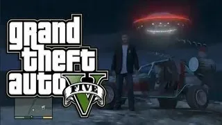 GTA V Flying UFO Easteregg! Grand Theft Auto 5 Spaceship (100% Complete Game) Gameplay