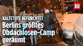 100 Obdachlose vor Kältetod gerettet – Camp in Berlin-Lichtenberg geräumt