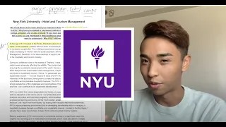 THE ESSAY THAT GOT ME INTO NYU - WHY NYU?