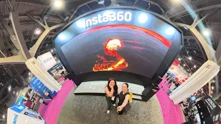 Insta360 X4 unboxing in the middle of their NAB2024 booth 🤫