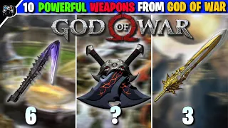 Most Powerful Weapons From God of War Games😱