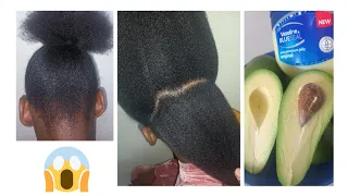 how I use avocado and vaseline to grow health and thicker hair