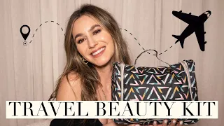 TRAVEL BEAUTY KIT ✈️ All the Makeup, Skincare & Haircare I take travelling 🌎