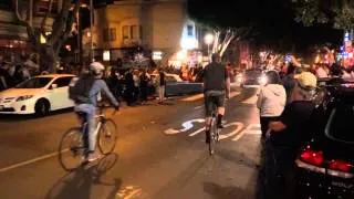 2014 Giants Fans celebrate in the Mission after winning World Series