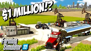 I Spent $1 Million Dollars on a Oil Drilling Operation | Farming Simulator 22