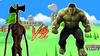 Siren Head Vs Hulk In Dude Theft Wars | Dude Theft Wars Funny Moments #43 | Niruz Gaming