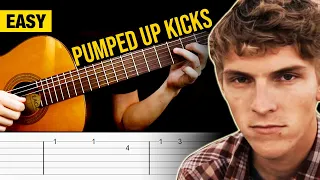 PUMPED UP KICKS Guitar TABS Tutorial EASY (Foster The People)