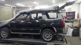 Subaru Forester полный ремонт кузова, покраска салона