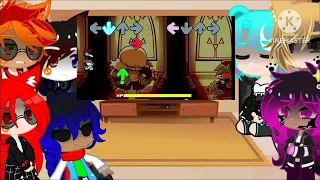 My ocs react to FNF Indie Cross 2.5/??? (Genocide Route Ending|MKSaiyanMike & Friends| Look in Desc