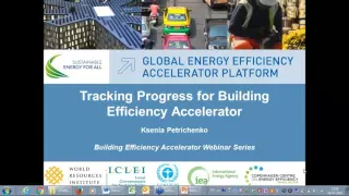 Webinar on Tracking Implementation of Building Energy Codes and Certification
