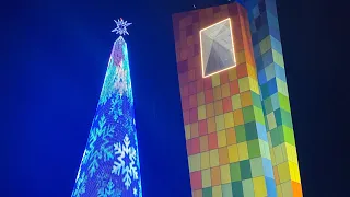 Árbol de navidad de la ventana del mundo en Barranquilla