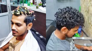 My first hair perming in avinash video on YouTube || how to hair perming for men's