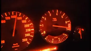 BMW e34 M50b32 acceleration 0-220