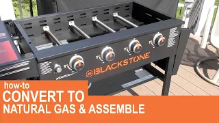 How-to convert a Blackstone Griddle to Natural Gas in 15 minutes & assemble the griddle