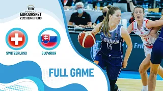 Switzerland v Slovakia | Full Game - FIBA Women's EuroBasket 2023 Qualifiers