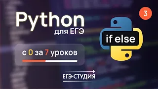 Условные операторы и цикл while в Python | 3 урок. Python для ЕГЭ с нуля