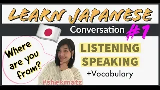 SPEAK JAPANESE | Conversation Practice | Beginners Lesson // shekmatz