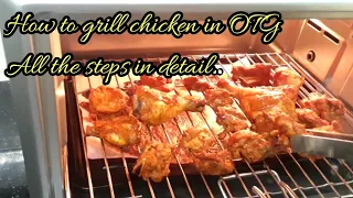 How to make Grilled Chicken in OTG oven/OTG oven recipes/Tandoori chicken in OTG/Beginners guide