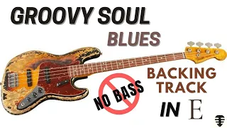 Freddie King backing track no Bass | Groovy Soul Blues Jam in E for Bass