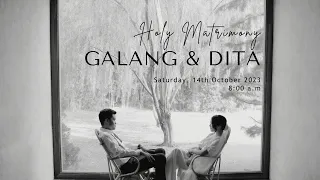 Kebaktian Pemberkatan Pernikahan Galang & Dita, 14 Oktober 2023