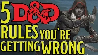 Top 5 Dungeons and Dragons 5e Rules Everyone Gets Wrong