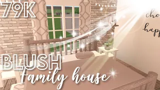 79k Blush Family Mansion (no gamepass) | Bloxburg ROBLOX speedbuild