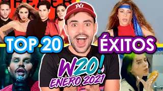 TOP 20 ÉXITOS DEL MOMENTO | CANCIONES ENERO 2021 LO MAS NUEVO EN INGLES Y ESPAÑOL | Wow Qué Pasa