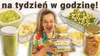 Gotowanie na tydzień w 1 godzinę! Prosty mealprep na wiosnę (wege)