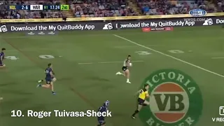 2019 NRL Top 10 Fastest Players