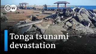 Tonga volcano: First aid flights arrive | DW News