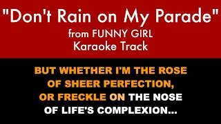 "Don't Rain on My Parade" from Funny Girl - Karaoke Track with Lyrics on Screen
