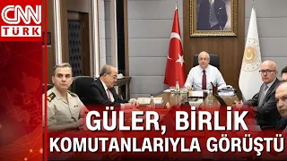 Bakan Güler'den terörle mücadele toplantısı