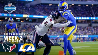 Houston Texans vs  Los Angeles Rams 2022 Preseason Week 2 Highlights | 2022 NFL Season