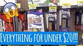 Art Supplies For UNDER $20 At Walmart! Everything You Need To Get Started As An Artist!