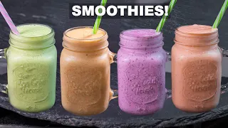 4 Batidos Saludables y Nutritivos para el Desayuno Preparado en 1 Minuto | Abelca