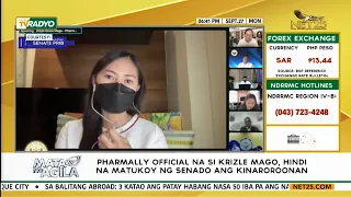 Pharmally official na si Krizle Mago, hindi na matukoy ng Senado ang kinaroroonan