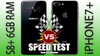 Galaxy S8 Plus 6GB RAM vs iPhone 7 Plus Speed Test! (S7 Edge you're NEXT)
