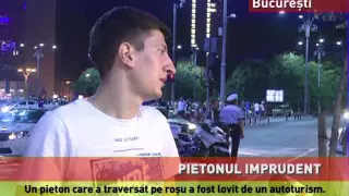 Accident grav pe o trecere de pietoni, la Piața Victoriei