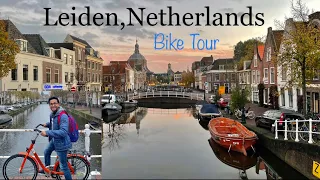 Bike Tour in Leiden, Netherlands | Canals, Churches | Mini-Amsterdam