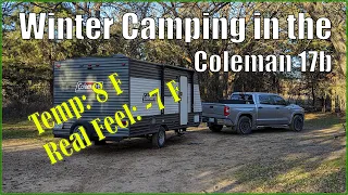 Winter Camping in the Coleman 17b - Will it stay warm in 8° F?