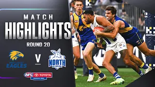 West Coast Eagles v North Melbourne Highlights | Round 20, 2023 | AFL