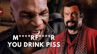 Badass Fight Scene - Mike Tyson vs Steven Seagal (I don't drink) Scene MUST WATCH