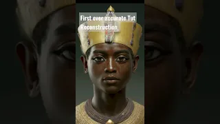 A.I. reveals Tut's REAL face... (and its perfect) #hiddenhistory #kemet