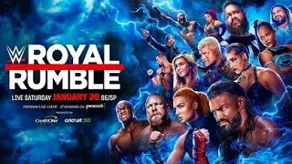 WWE Royal Rumble 2023 Match Card With CoutDown To Royal Rumble.
