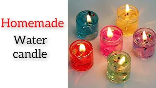 How make to water candle🕯/Homemade water candle 🕯✨